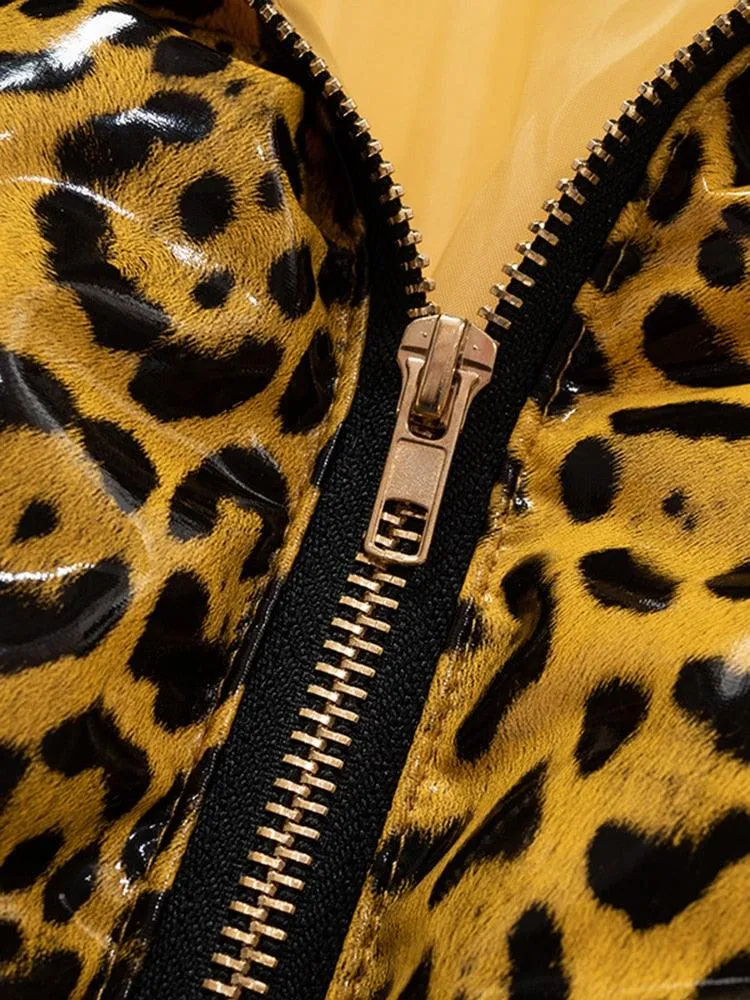 A Cheetah Down Bubble Jacket