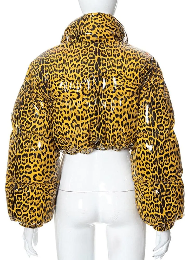 A Cheetah Down Bubble Jacket
