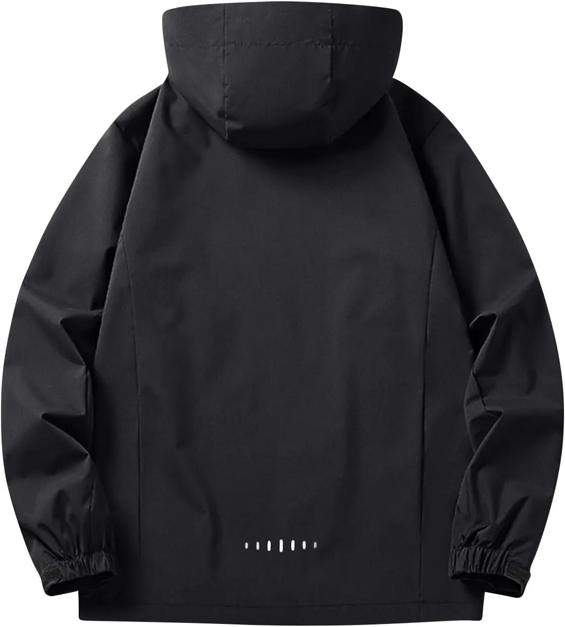 ADHOWBEW Windbreaker Jacket Men Big and Tall Work Poncho Waterproof Hooded for Fishing Golf Hiking Outdoor Outerwear