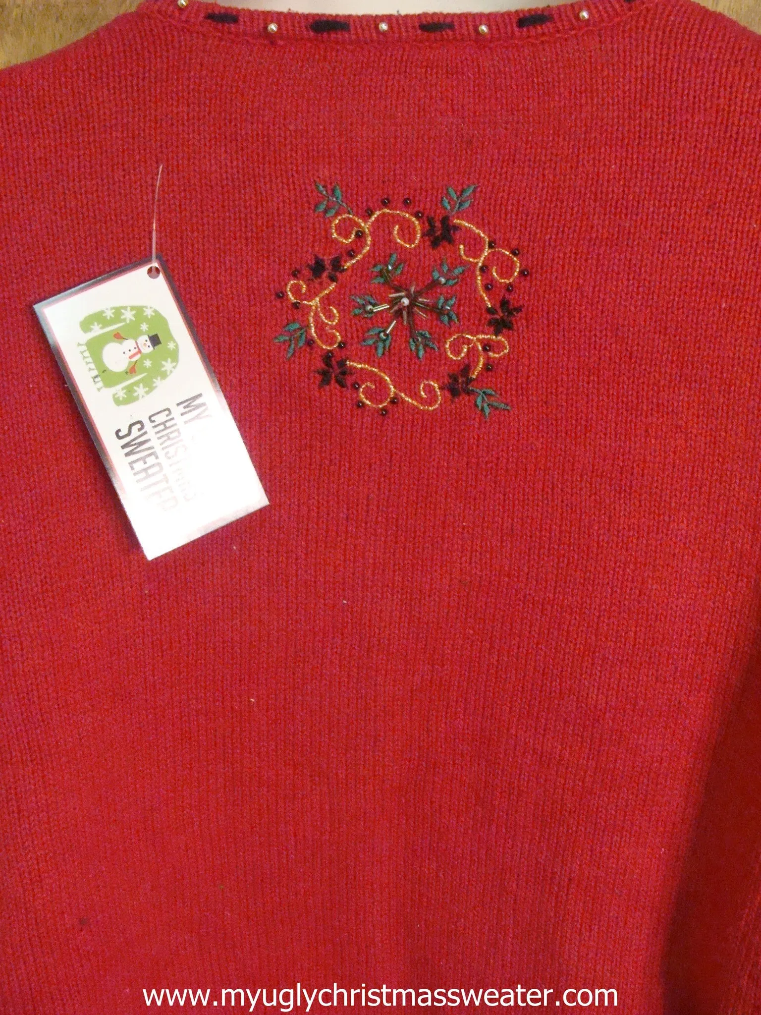 Bling Xmas Boughs Ugly Christmas Sweater