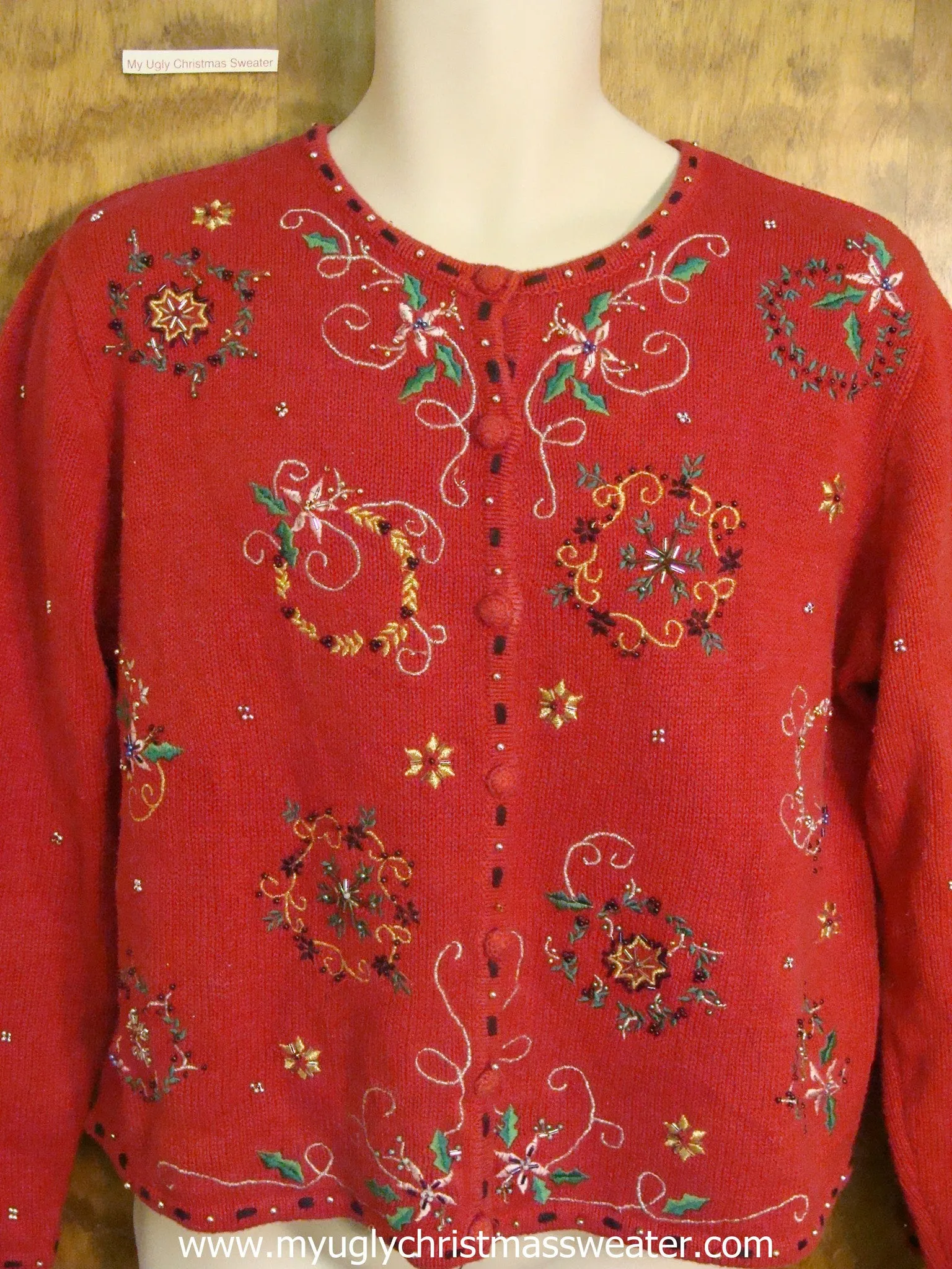 Bling Xmas Boughs Ugly Christmas Sweater