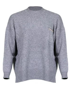 Cashmere Blend Sweater Pocket Detail