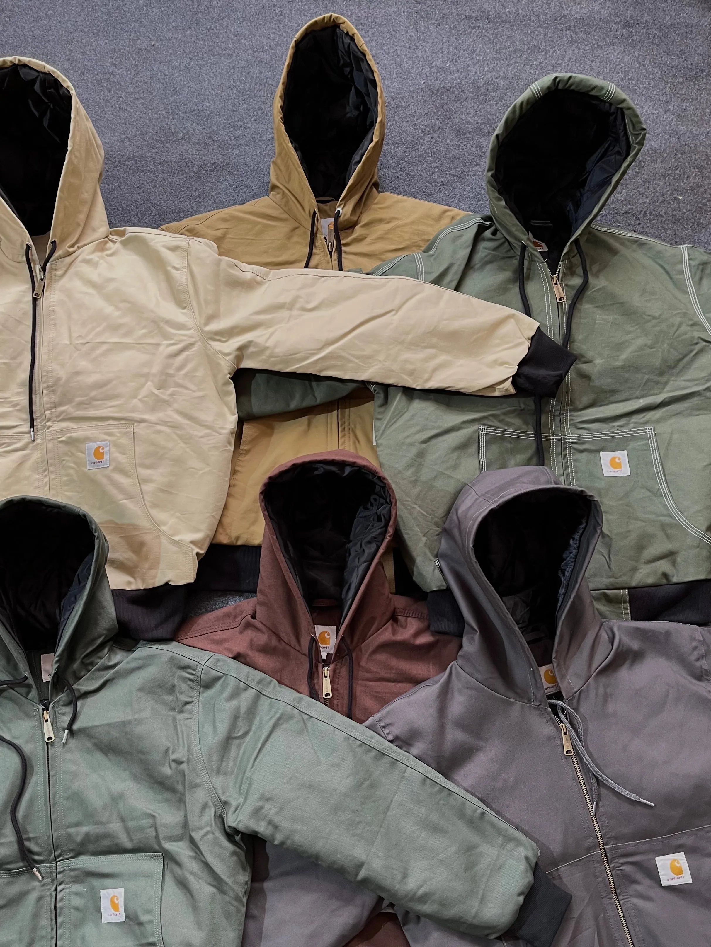 Custom handpick Noahl Carhartt Rework Style Mixed Hooded Jacket