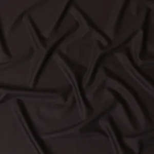 Dark brown Plain Premium Pure Super 150's English All wool suiting fabric-D17290