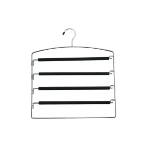 EVA Foam 5 Tier Pants Hanger with Swing Arms