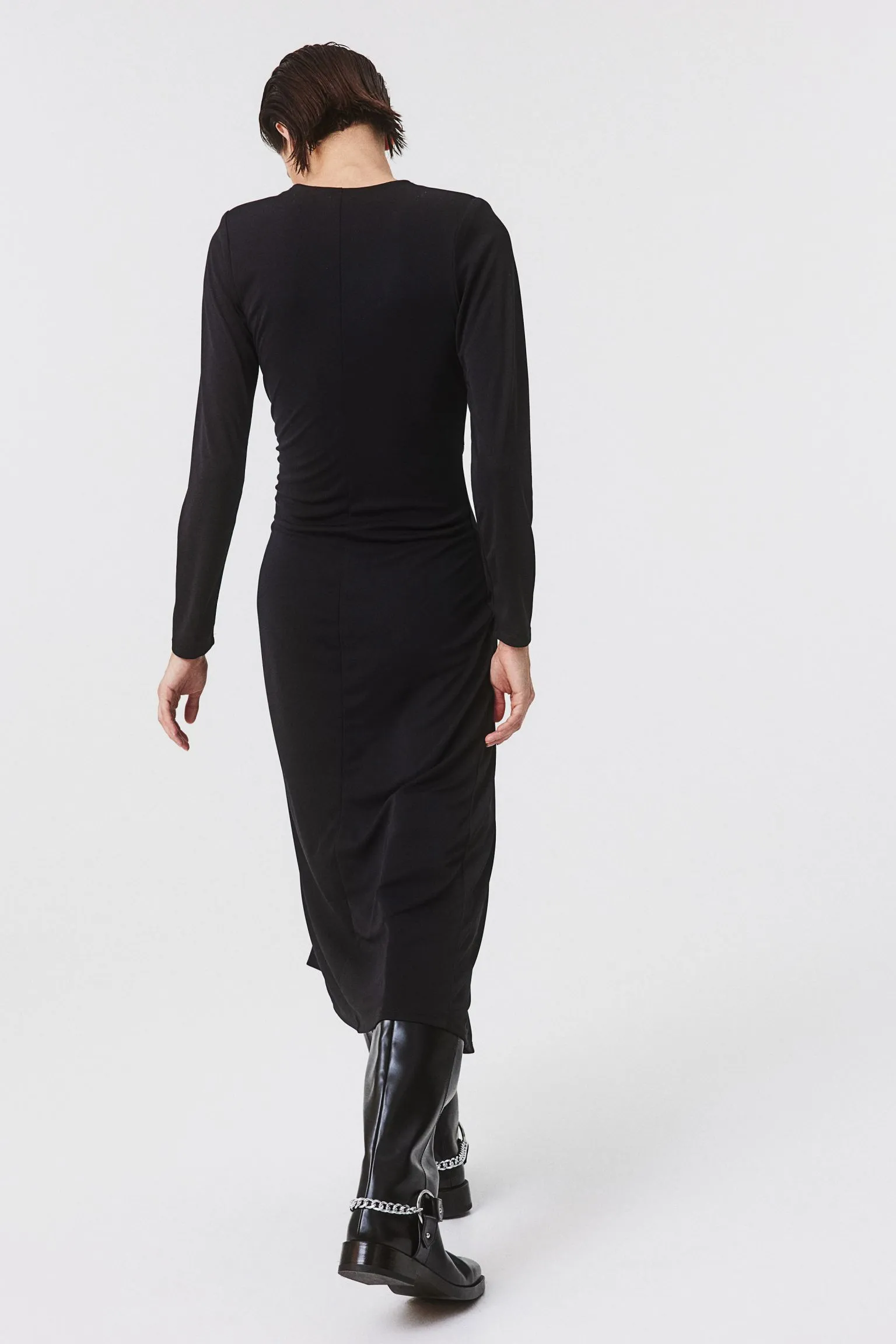 H&M Twist-detail dress, black
