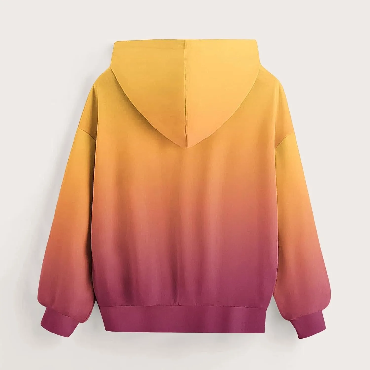 Hoodies for Teen Girls Preppy Hooded Sweatshirts Oversized Pullover Shirts Long Sleeve Casual Tops Gradient Clothes