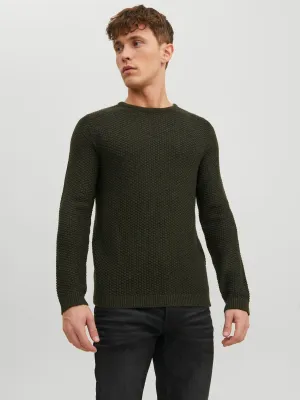 Jack & Jones Damian Knit Crew Neck-ROSIN