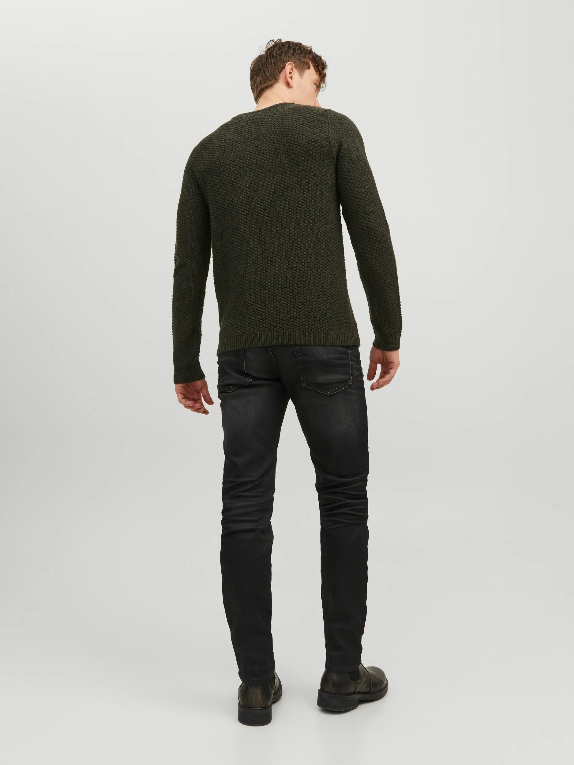 Jack & Jones Damian Knit Crew Neck-ROSIN