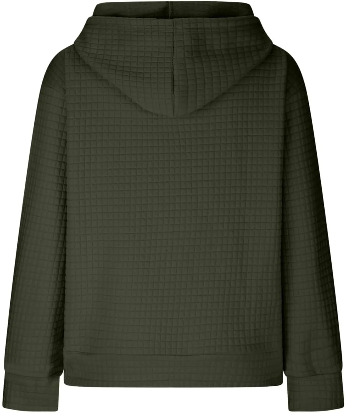 Loose Fit Check Solid Hoodies for 3-14 Years Girls Long Sleeves Trendy Polka Dots Sweatshirts Pullover with Pocket