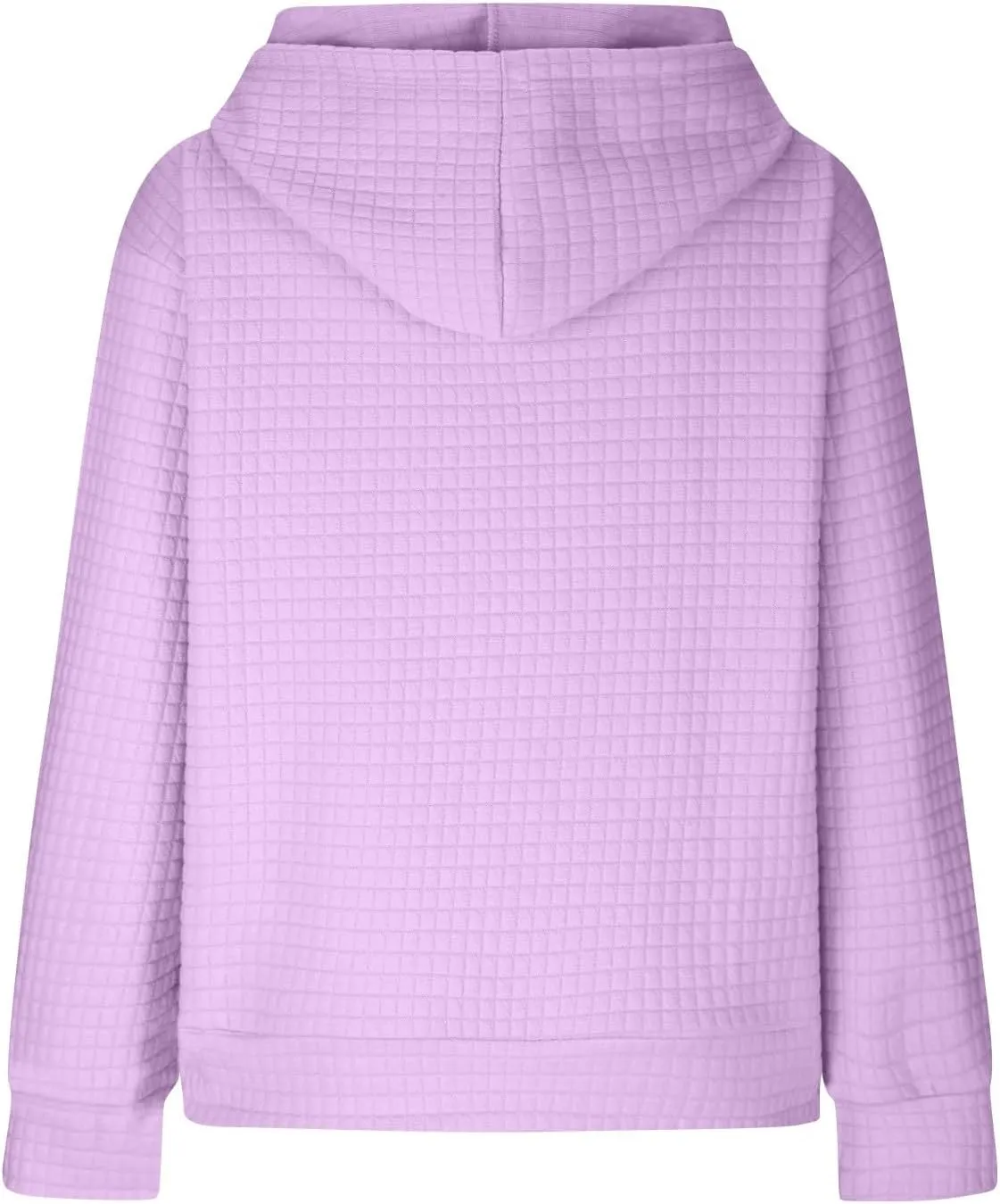 Loose Fit Check Solid Hoodies for 3-14 Years Girls Long Sleeves Trendy Polka Dots Sweatshirts Pullover with Pocket