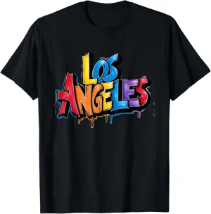 Los Angeles Graffiti Art Vintage T-Shirt