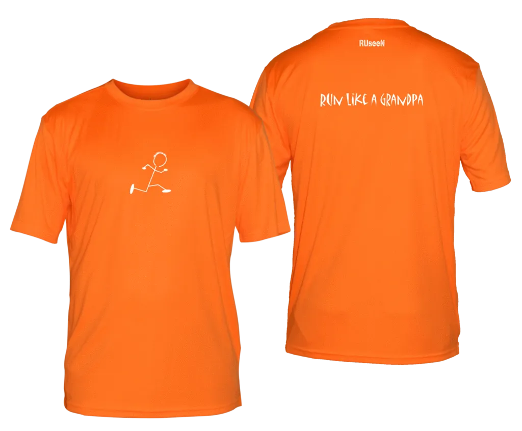 Men's Reflective Short Sleeve Shirt - Run Like a Grandpa