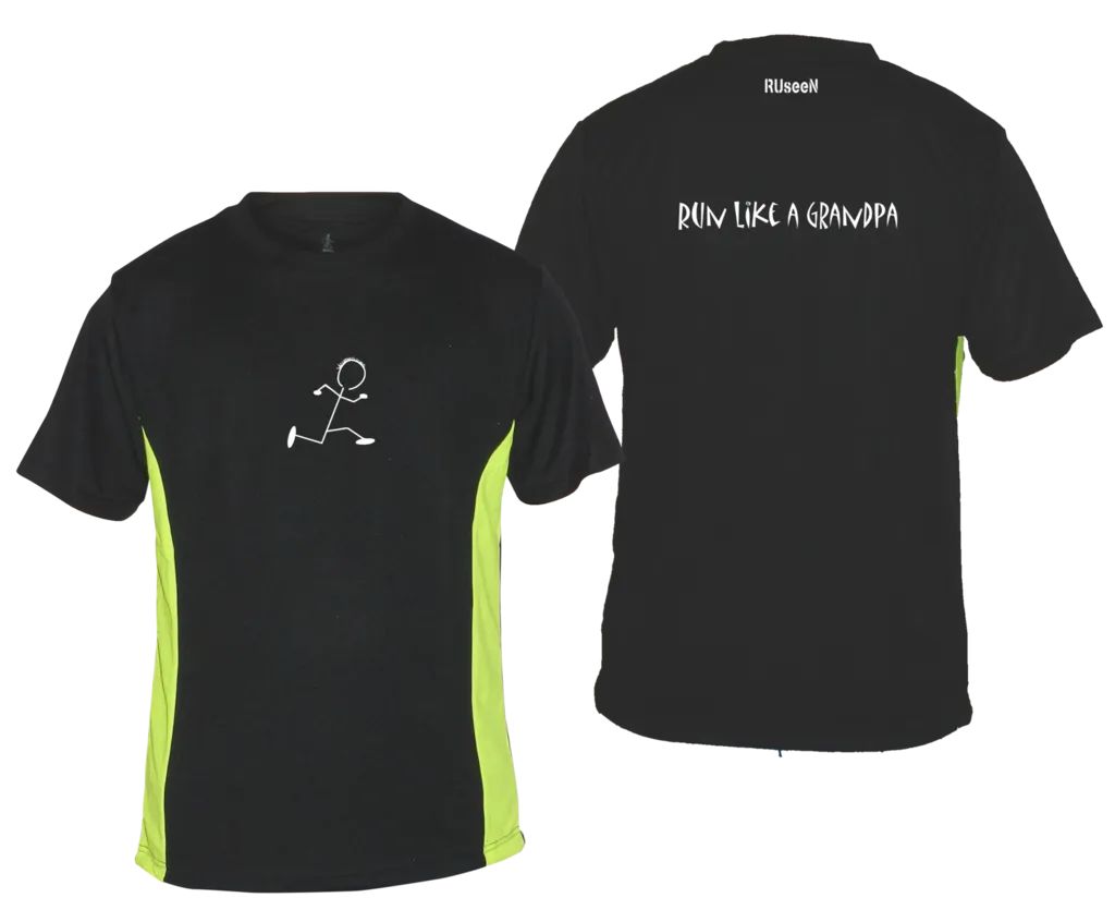Men's Reflective Short Sleeve Shirt - Run Like a Grandpa