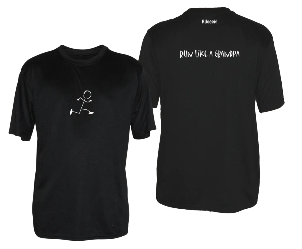 Men's Reflective Short Sleeve Shirt - Run Like a Grandpa