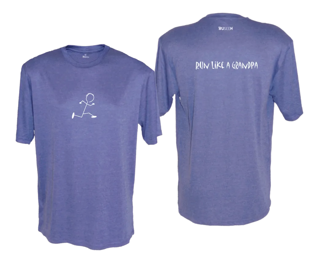 Men's Reflective Short Sleeve Shirt - Run Like a Grandpa