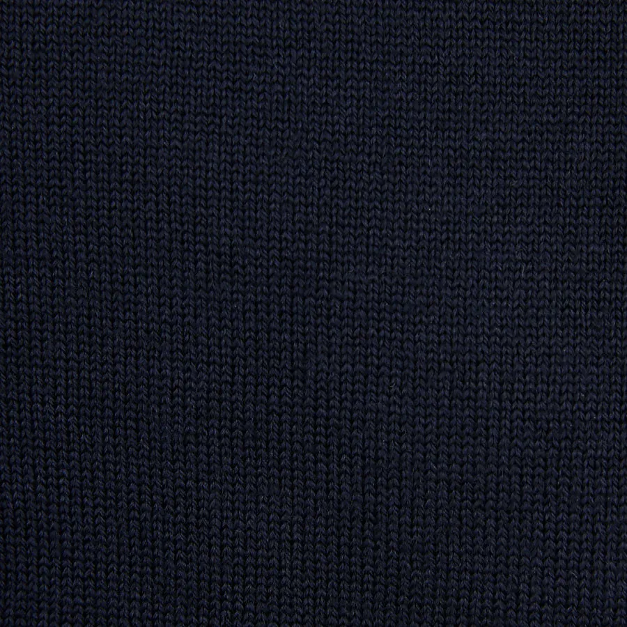 Merino Wool Sleeveless Cardigan - Navy