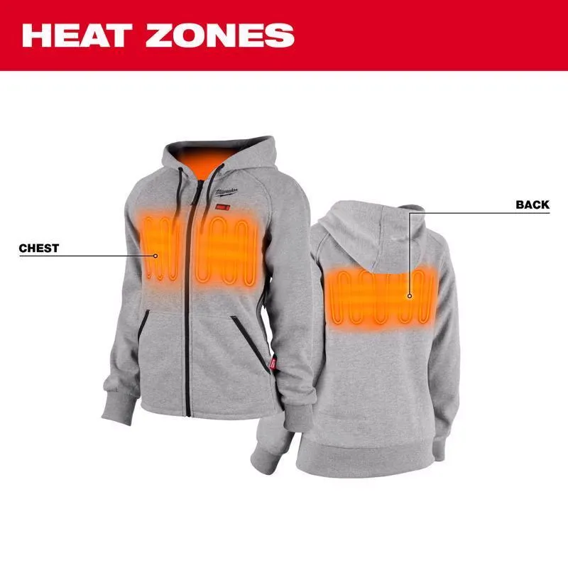 Milwaukee Tool XS Women's Heated Hoodie Kit Gray