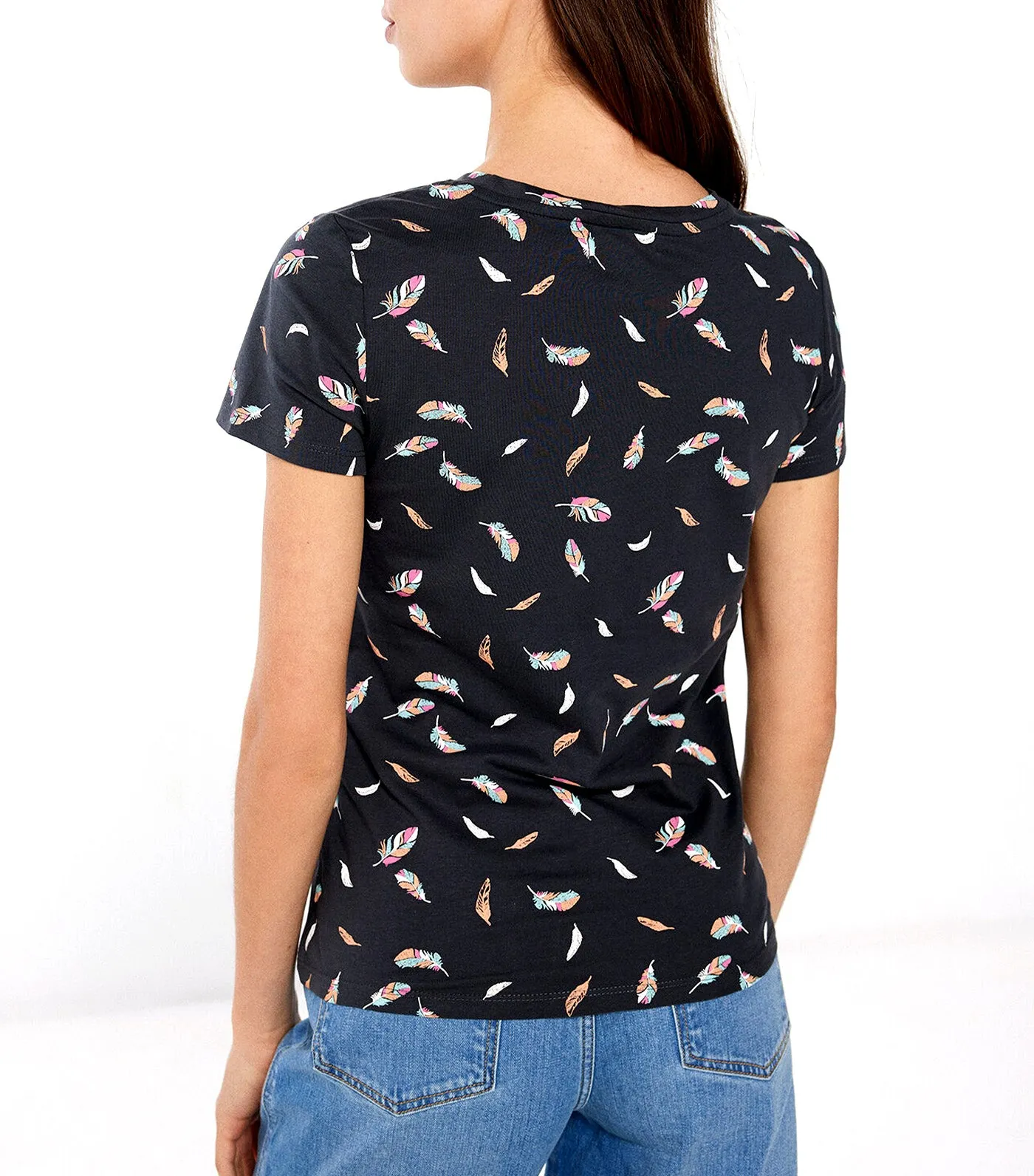 Mini Print T-Shirt Black