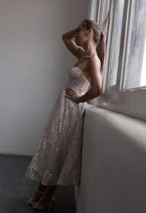 Mini Sequin Reception Dress