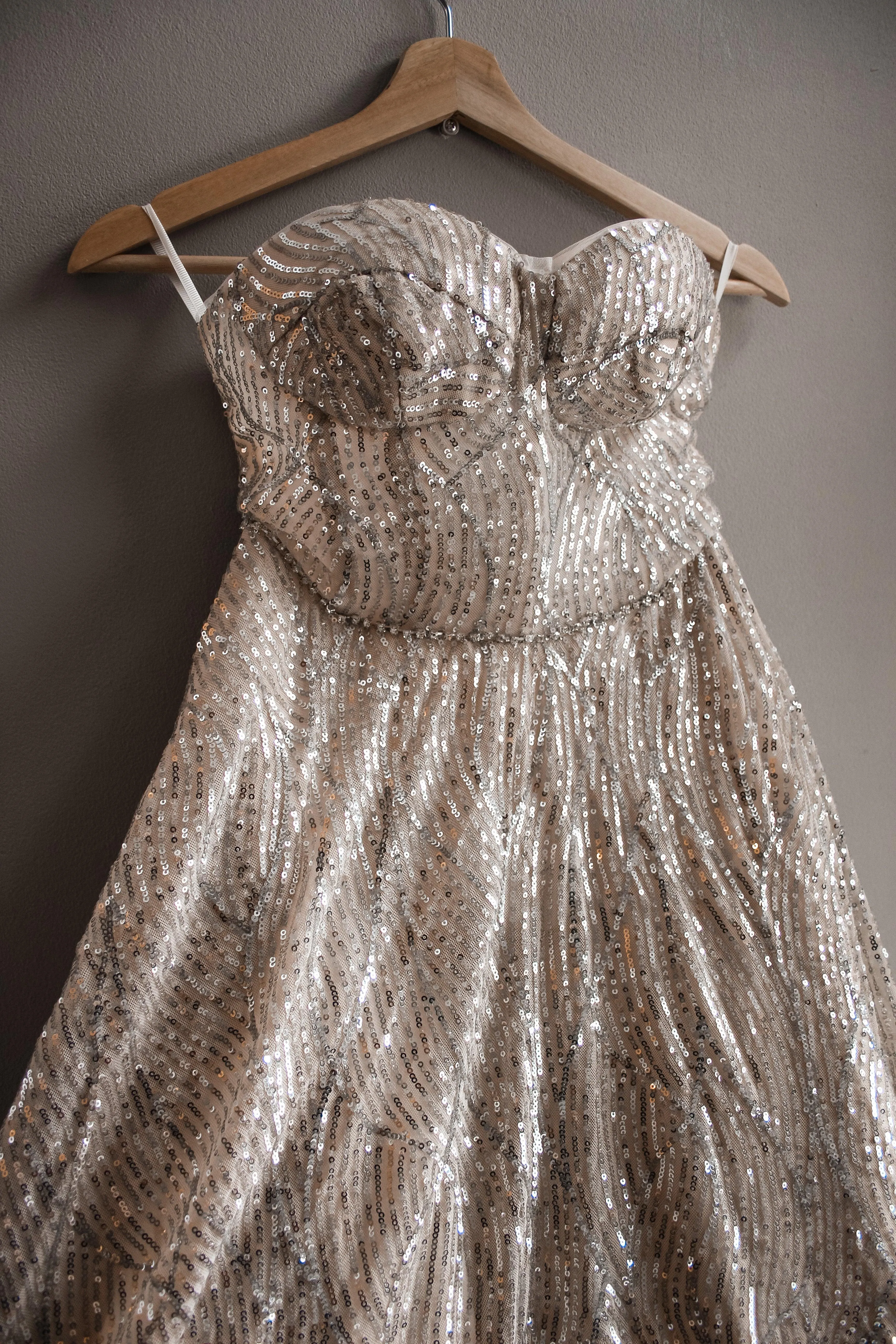 Mini Sequin Reception Dress
