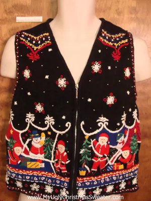 Nordic Santa 2sided Ugliest Bad Christmas Sweaters Vest