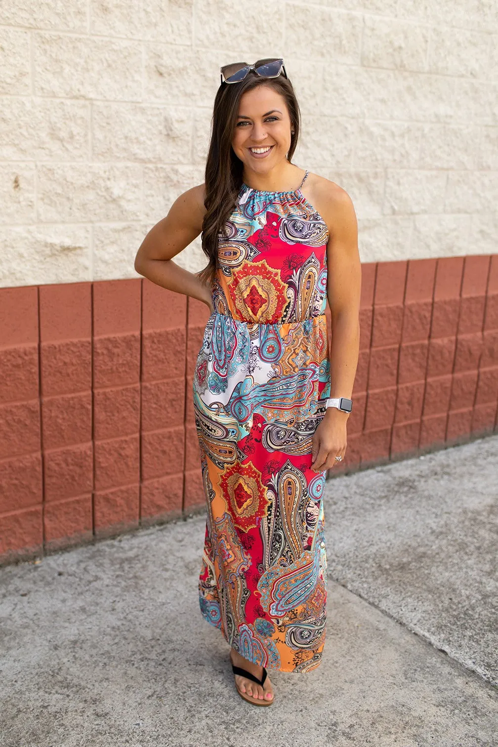 Paisley Summer Romance Maxi Dress (SM-3X)