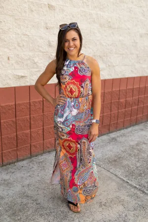 Paisley Summer Romance Maxi Dress (SM-3X)