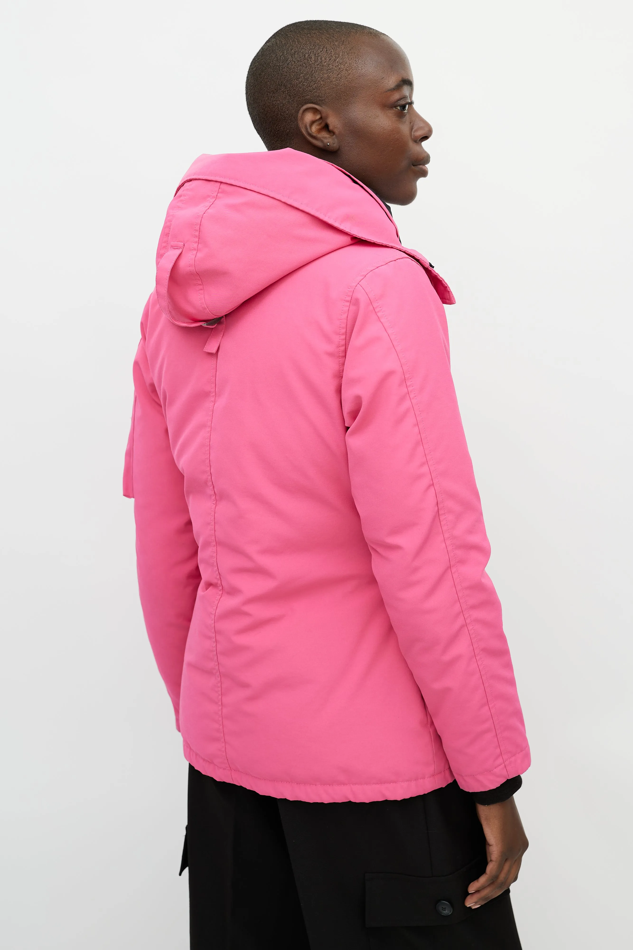 Pink Woven Down Jacket