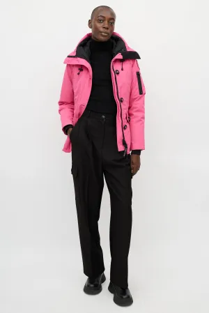 Pink Woven Down Jacket