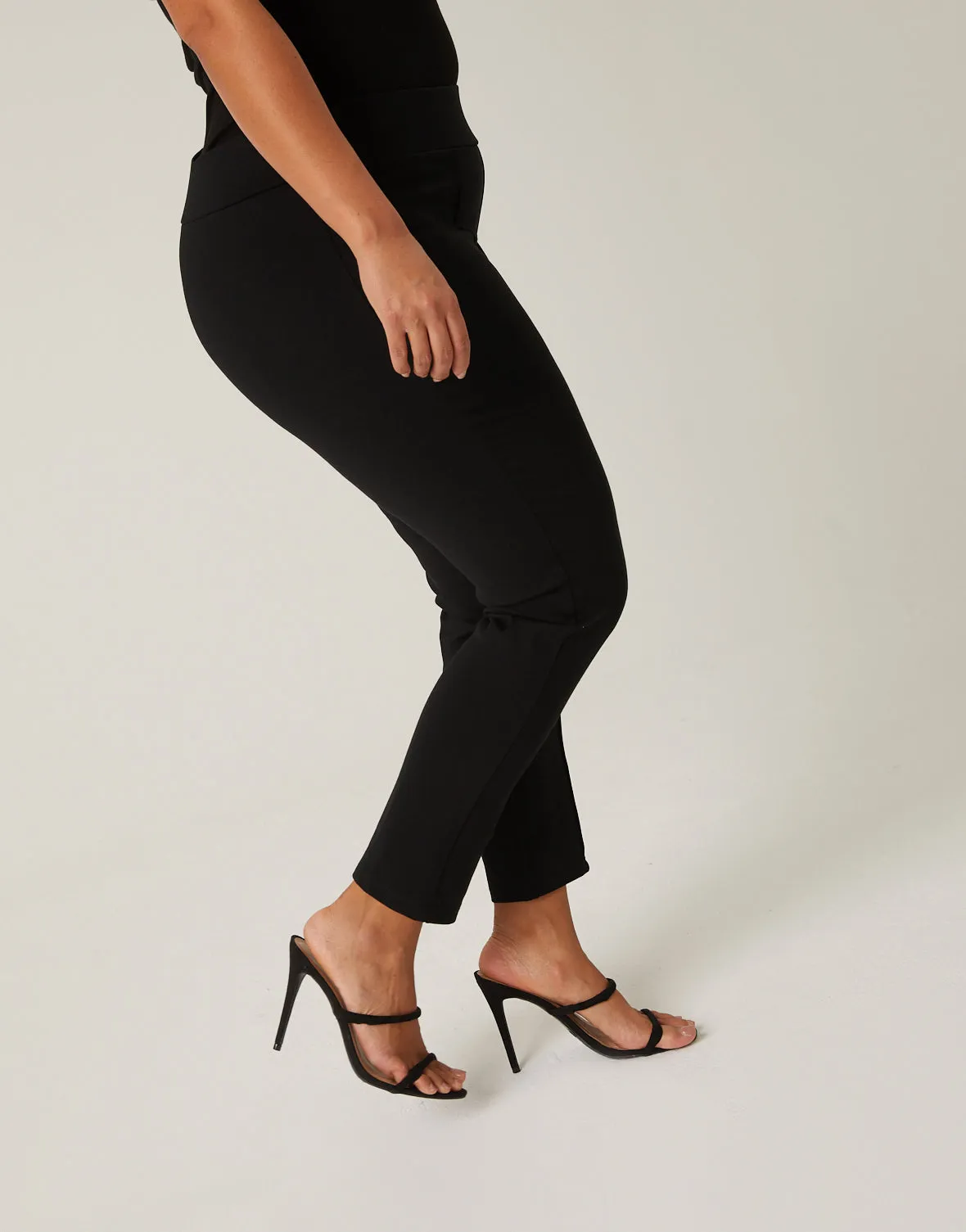 Plus Size Front Seam Stretch Pants
