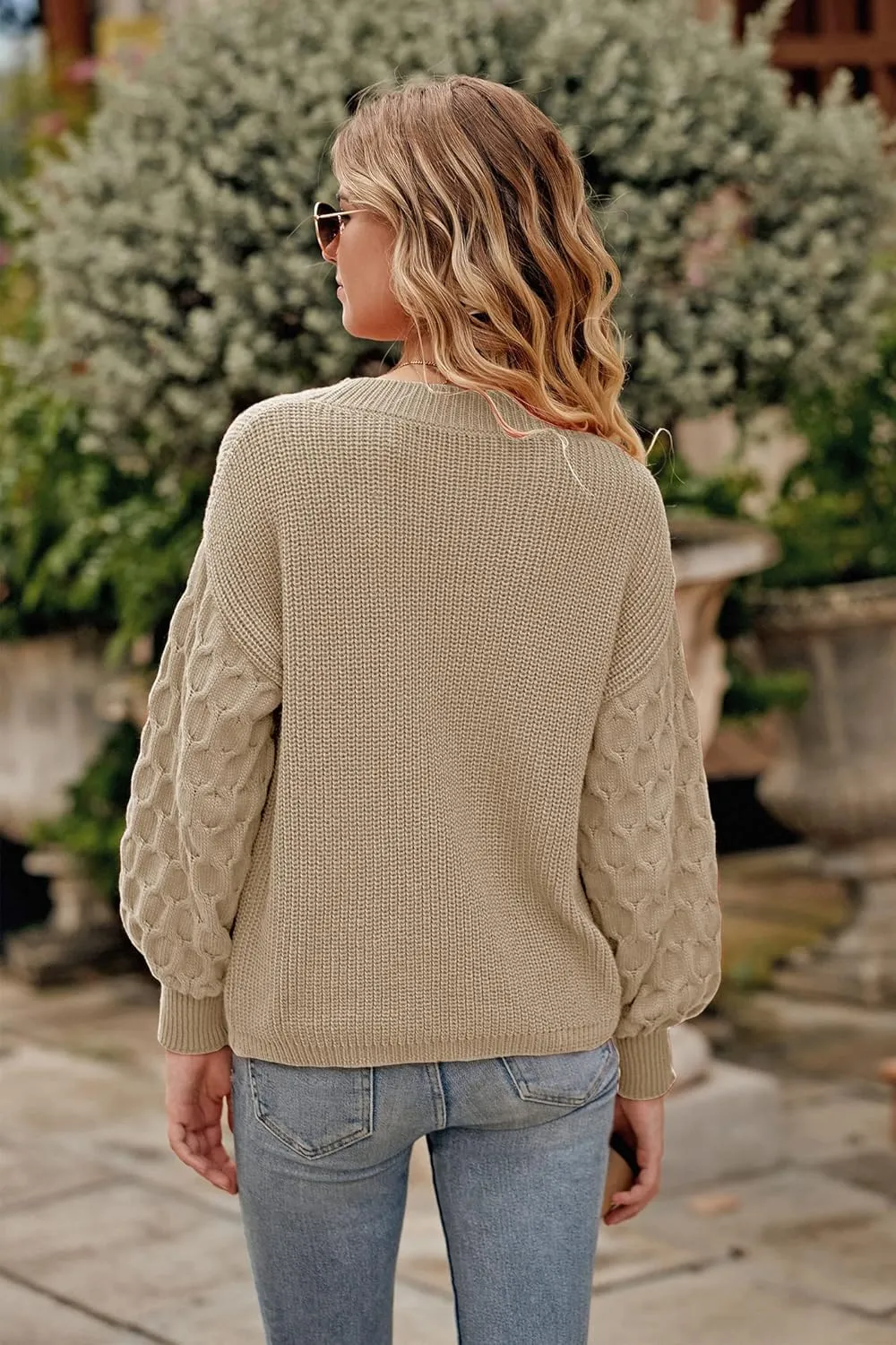 PRETTYGARDEN Women's 2025 Winter Pullover Sweater Casual Long Sleeve Crewneck Loose Chunky Knit Jumper Tops Blouse