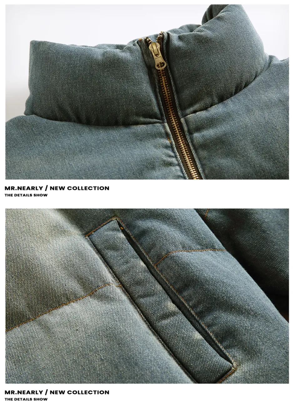 QS164B denim down jacket