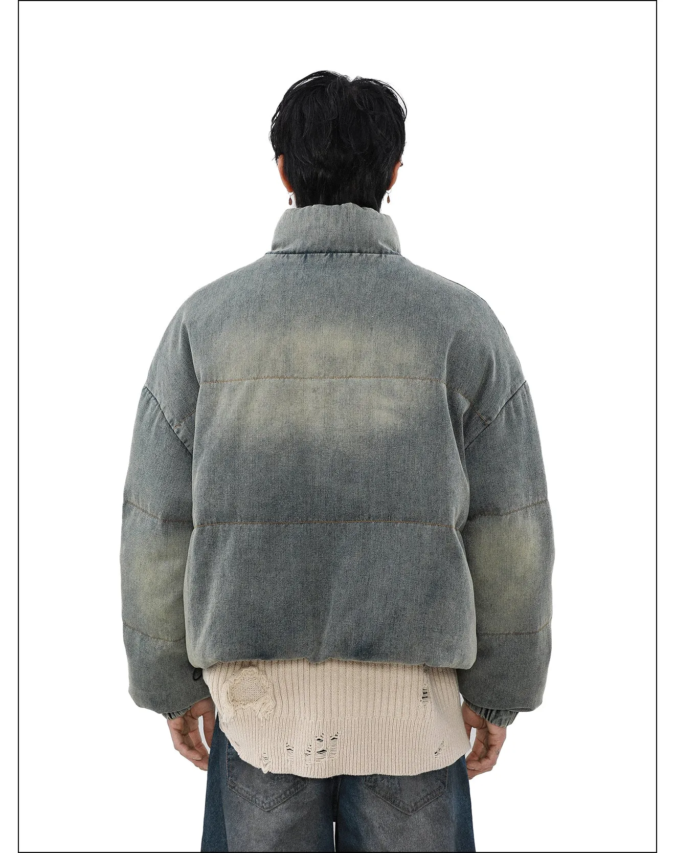 QS164B denim down jacket