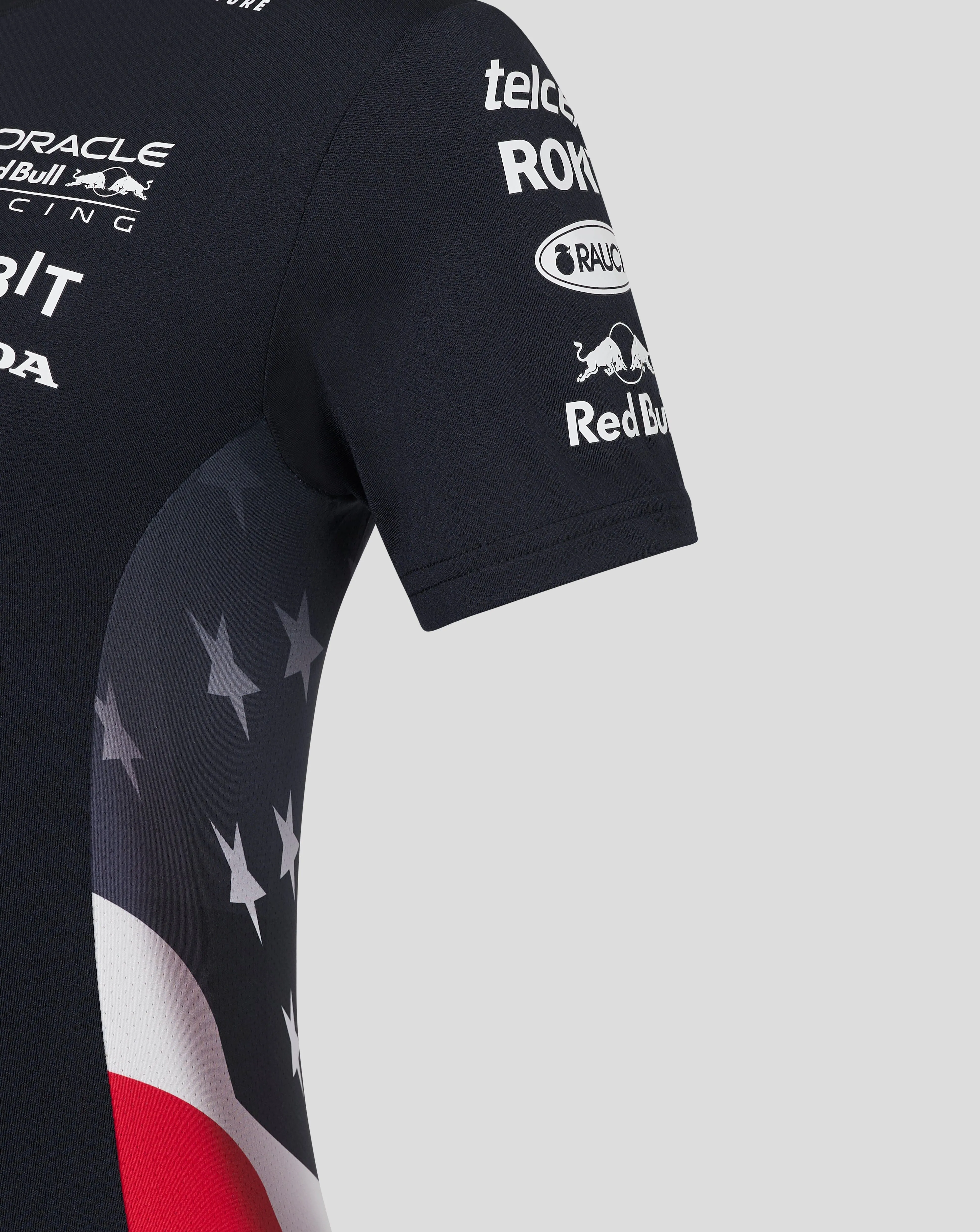 Red Bull Racing F1 Women's 2024 Special Edition America Race Team T-Shirt- Navy