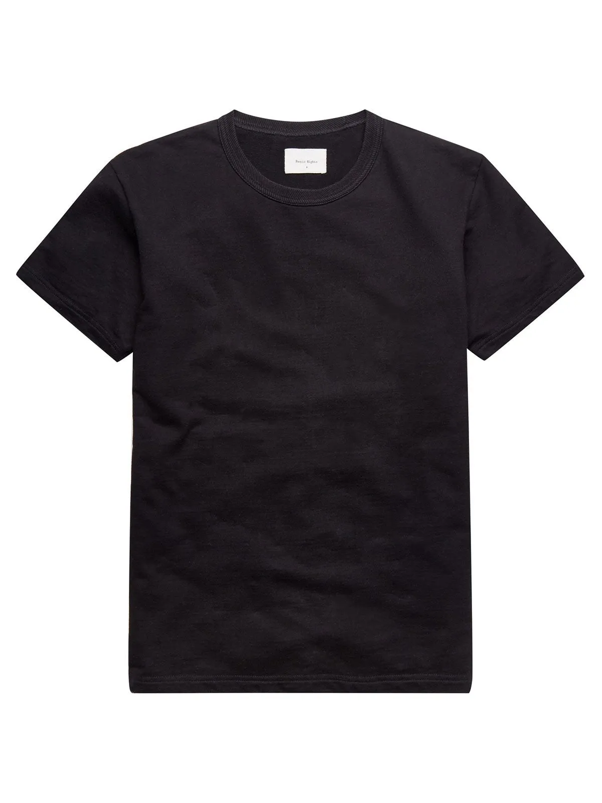 Rib Neck T-Shirt - Black