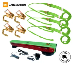 Rollback Tie-down Kit w/Loop Straps & Lithium Wireless Tow Light