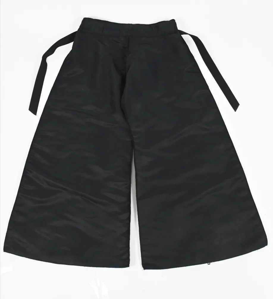 RUNWAY Black Nylon Zip pants (multiple sizes)