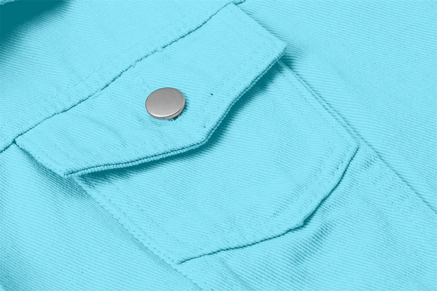 SANGTREE Women's Button Down Denim Jacket