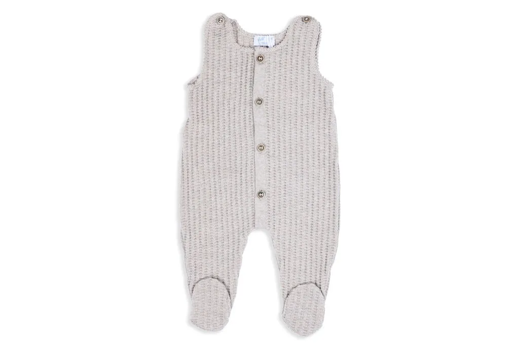 Taylor Merino Wool Sand Footed Romper