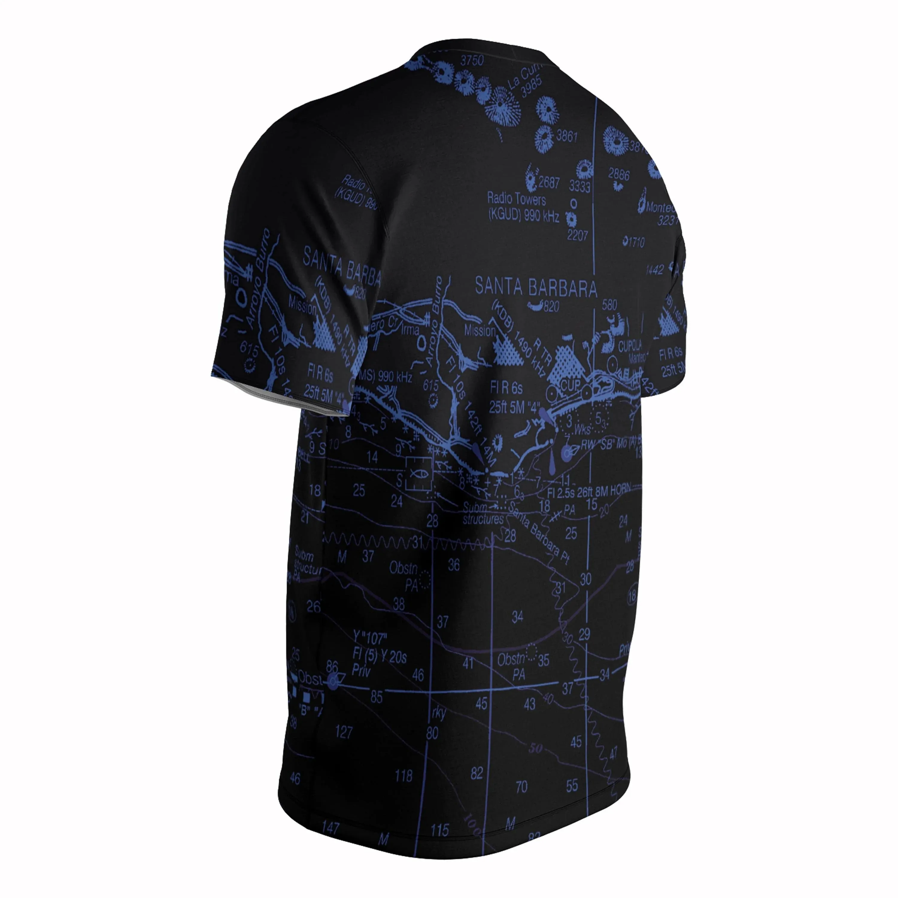 The Santa Barbara Midnight Navigator Short Sleeve Performance Tee