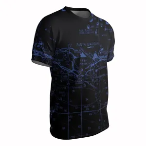 The Santa Barbara Midnight Navigator Short Sleeve Performance Tee