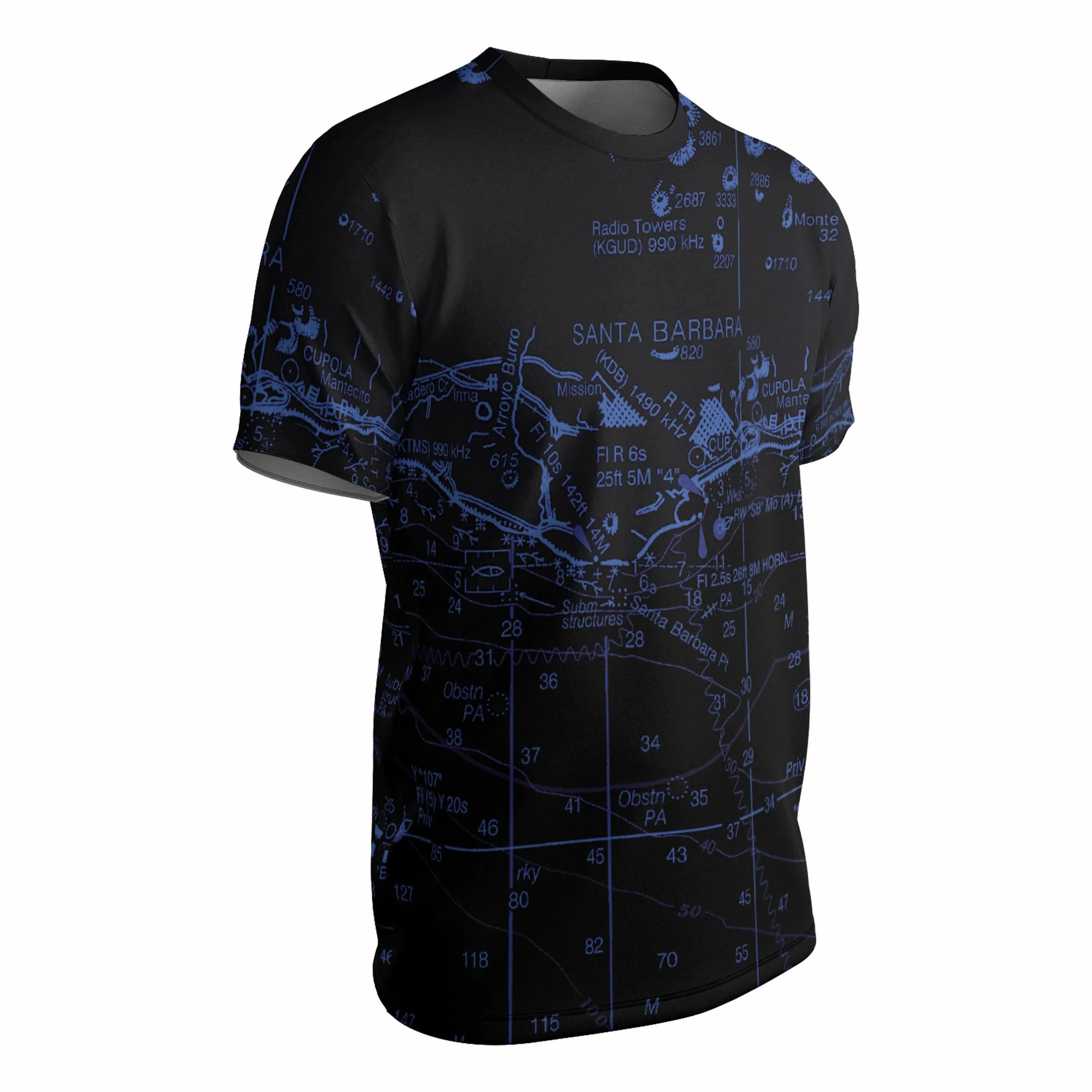The Santa Barbara Midnight Navigator Short Sleeve Performance Tee