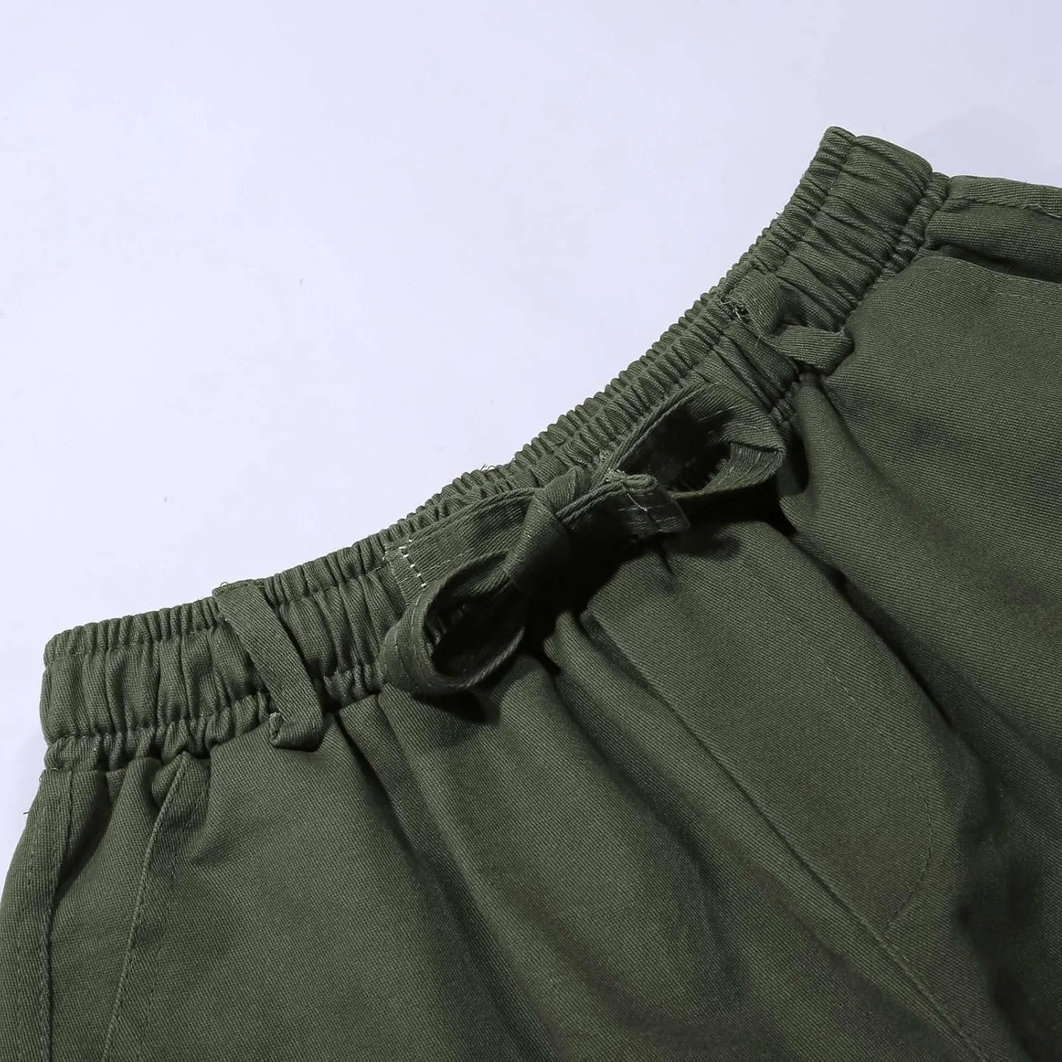Utility Cargo Pants Men Scrub Work Pants Stretch Waist   Side Zipper Pockets Technicians Royal Blue & Hunter Green