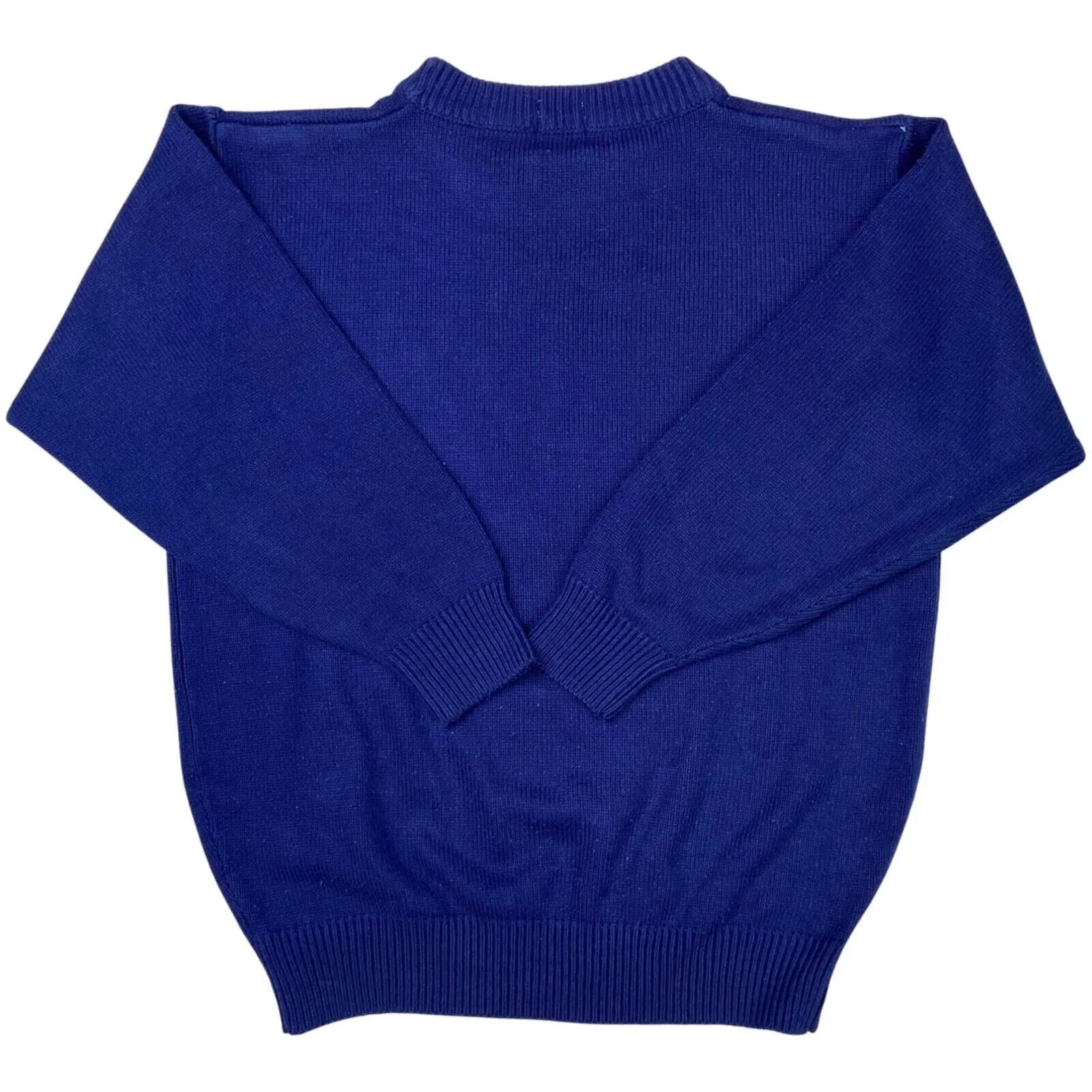Vintage 90s Blue Embroidered Levi’s Knitted Jumper M