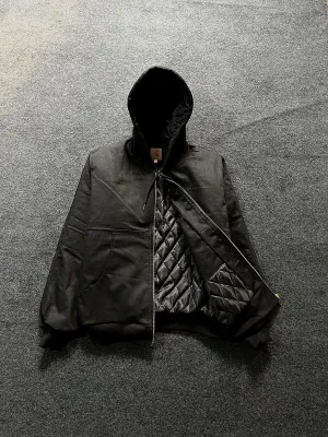 Vintage Carhartt Rework Style Black Hooded Jackets - MOQ 20 pcs