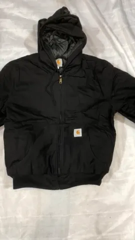 Vintage Carhartt Rework Style Black Hooded Jackets - MOQ 20 pcs