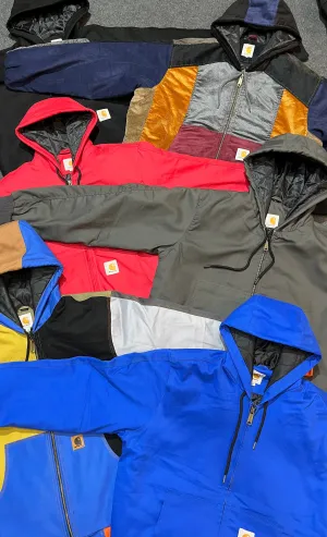 Vintage Carhartt Rework Style Mix Hooded Jackets - MOQ 30 pcs